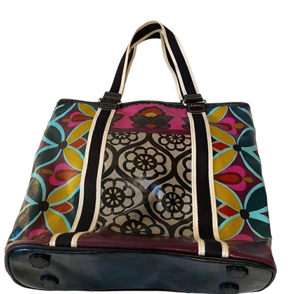 Brighton Colorful Flower Patterned Large Tote. - Picture 5 of 7